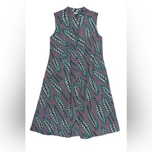 Zuri Size Small Sleeveless Button Front Pockets Dress